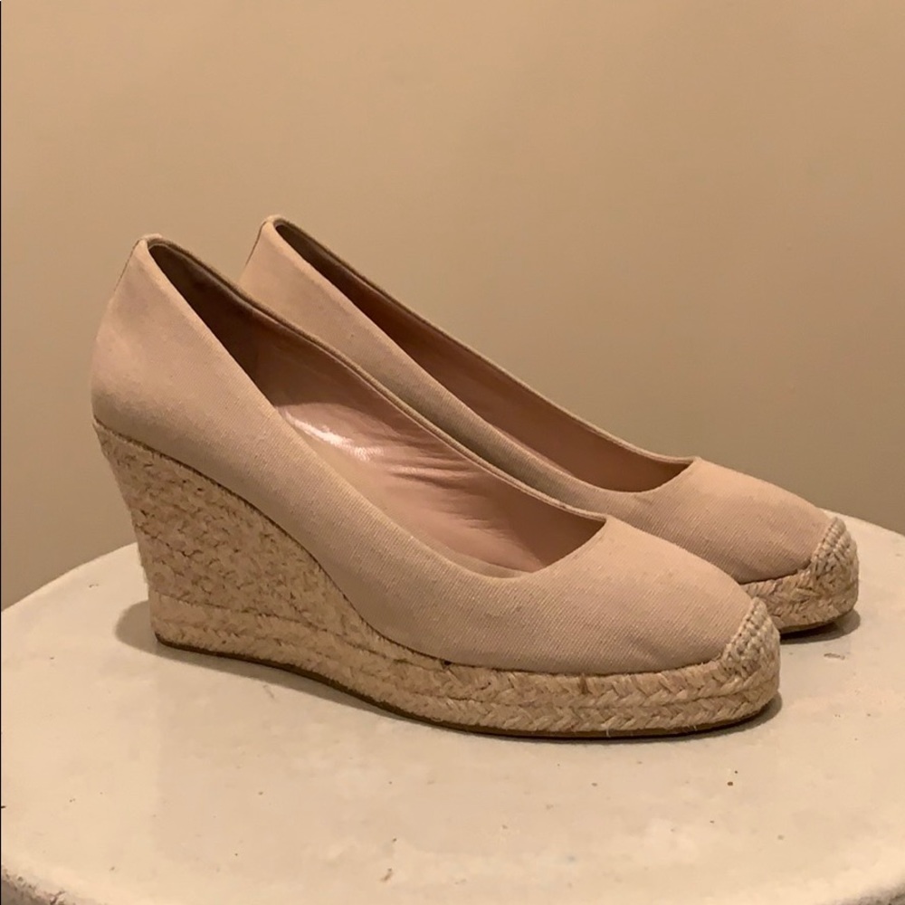 Tan J.Crew Wedges
